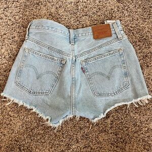 Levi's Women's Light Blue Denim Shorts